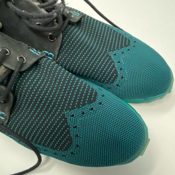 JOHN FLUEVOG Future Orbit Brogue Round Toe WingtipShoes 10 Teal Derby